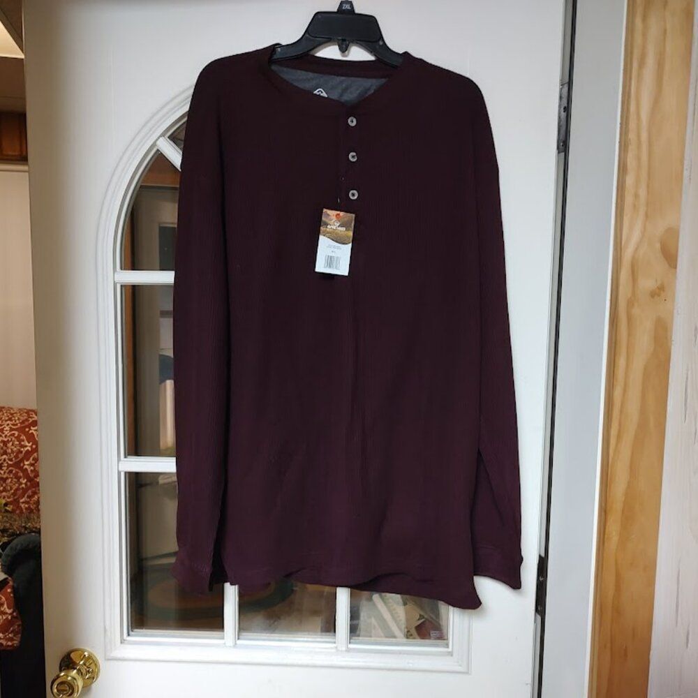 New Alpine Lakes Port Royal Long Sleeve Thermal Shirt Size Men's XXL